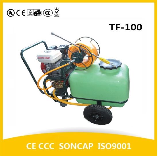 带轮的100升高压汽油发动机动力花园喷雾器（TF-100）